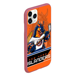 Чехол для iPhone 11 Pro Max матовый New York Islanders - фото 2