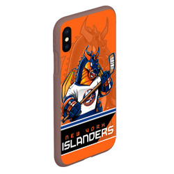 Чехол для iPhone XS Max матовый New York Islanders - фото 2