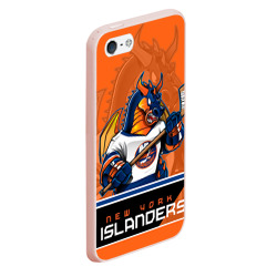 Чехол для iPhone 5/5S матовый New York Islanders - фото 2