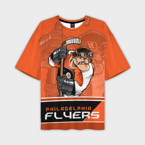 Мужская футболка oversize 3D Philadelphia Flyers, цвет 3D печать