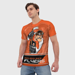 Мужская футболка 3D Philadelphia Flyers - фото 2