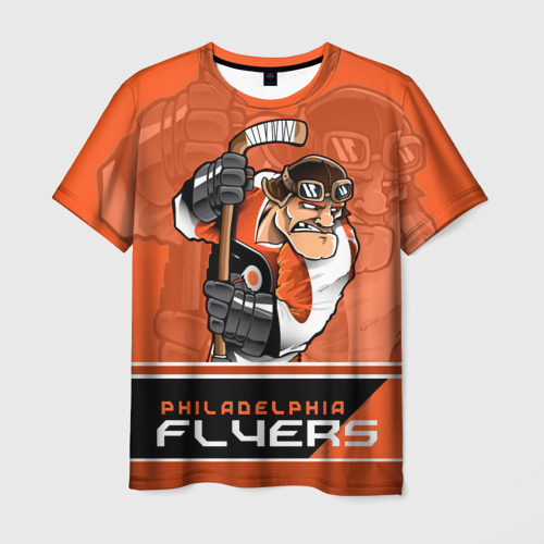 Мужская футболка с принтом Philadelphia Flyers, вид спереди №1