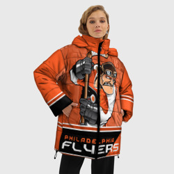 Женская зимняя куртка Oversize Philadelphia Flyers - фото 2