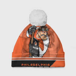 Шапка 3D c помпоном Philadelphia Flyers