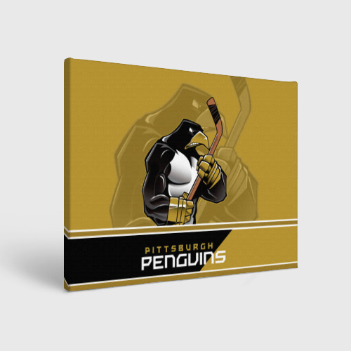 Холст прямоугольный Pittsburgh Penguins, цвет 3D печать