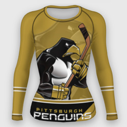 Женский рашгард 3D Pittsburgh Penguins