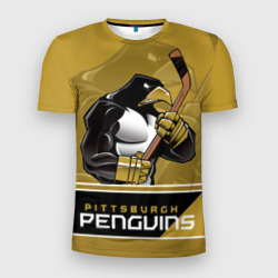 Мужская футболка 3D Slim Pittsburgh Penguins