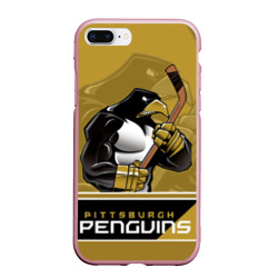 Чехол для iPhone 7Plus/8 Plus матовый Pittsburgh Penguins