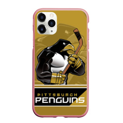 Чехол для iPhone 11 Pro матовый Pittsburgh Penguins