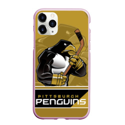 Чехол для iPhone 11 Pro Max матовый Pittsburgh Penguins