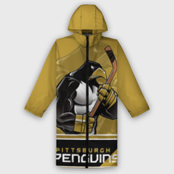 Мужской дождевик 3D Pittsburgh Penguins