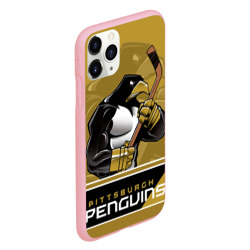 Чехол для iPhone 11 Pro матовый Pittsburgh Penguins - фото 2