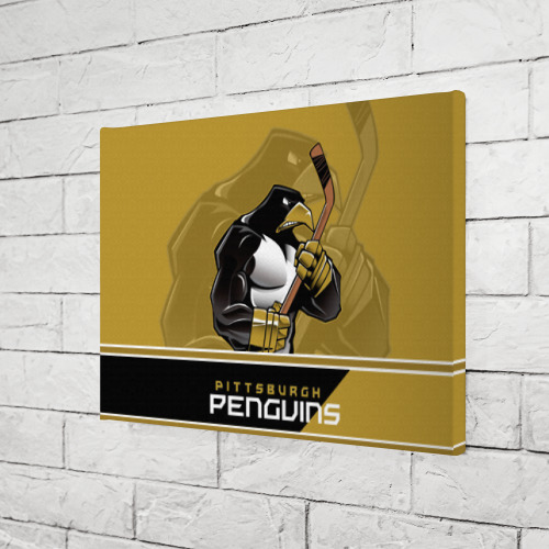 Холст прямоугольный Pittsburgh Penguins, цвет 3D печать - фото 3
