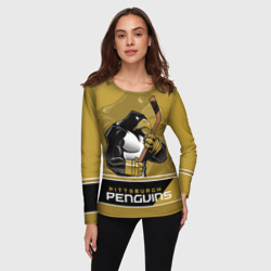 Женский лонгслив 3D Pittsburgh Penguins - фото 2