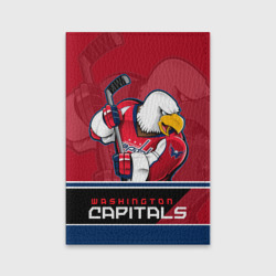 Обложка для паспорта матовая кожа Washington Capitals