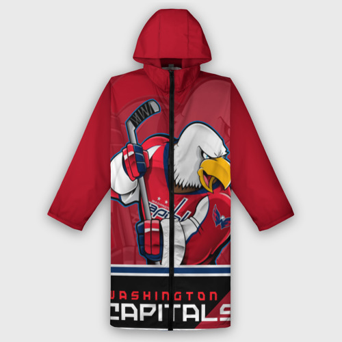 Мужской дождевик 3D Washington Capitals, цвет белый