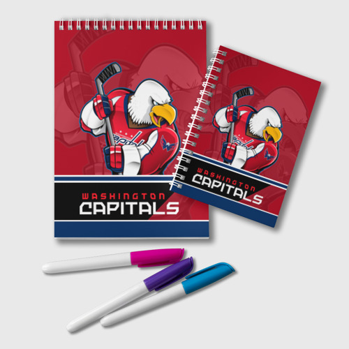 Блокнот Washington Capitals, цвет белый