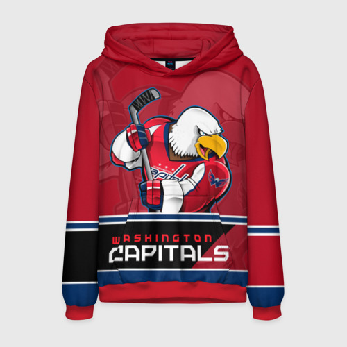 Мужская толстовка 3D Washington Capitals, цвет красный