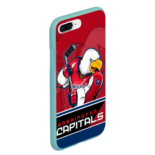 Чехол для iPhone 7Plus/8 Plus матовый Washington Capitals, цвет мятный - фото 3