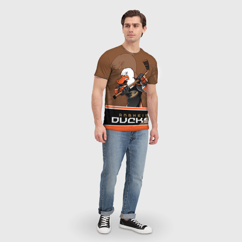 Мужская футболка 3D Anaheim Ducks, цвет 3D печать - фото 5