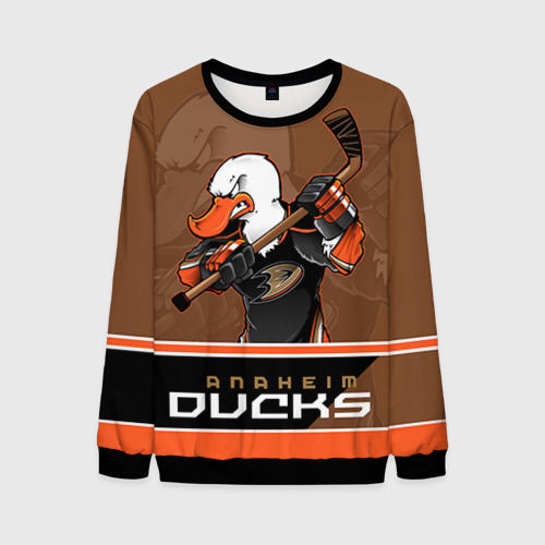 Мужской свитшот 3D Anaheim Ducks, цвет черный