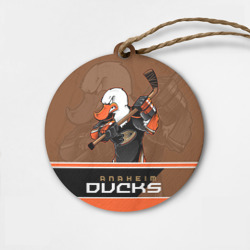 Деревянная игрушка круг Anaheim Ducks