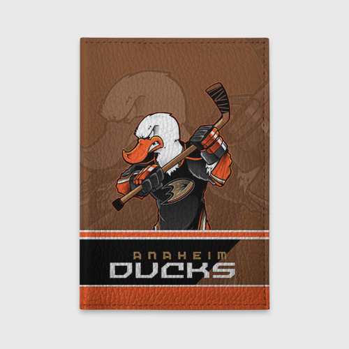 Обложка для автодокументов Anaheim Ducks, цвет зеленый