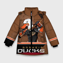 Зимняя куртка для девочек 3D Anaheim Ducks