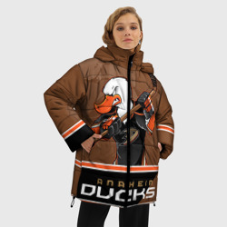 Женская зимняя куртка Oversize Anaheim Ducks - фото 2