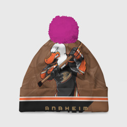 Шапка 3D c помпоном Anaheim Ducks