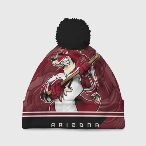 Шапка 3D c помпоном Arizona Coyotes