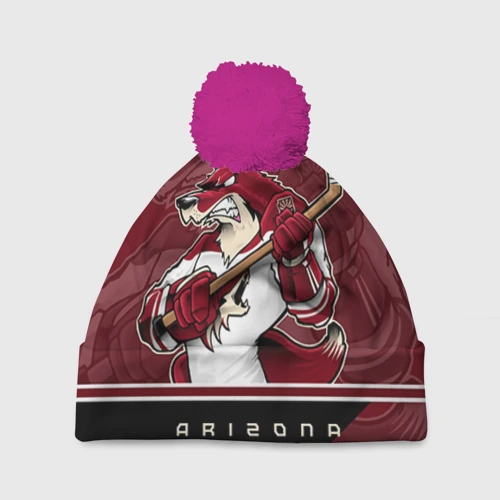 Шапка 3D c помпоном Arizona Coyotes