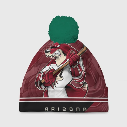 Шапка 3D c помпоном Arizona Coyotes