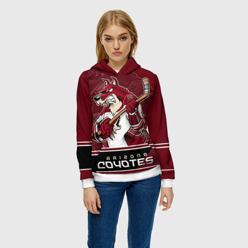 Женская толстовка 3D Arizona Coyotes, цвет 3D печать - фото 3