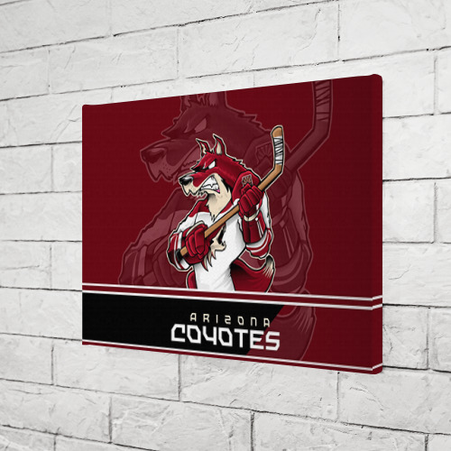 Холст прямоугольный Arizona Coyotes, цвет 3D печать - фото 3