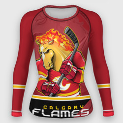 Женский рашгард 3D Calgary Flames