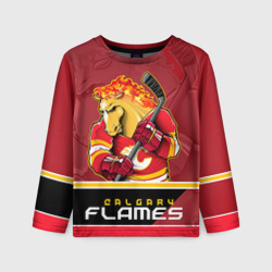 Детский лонгслив 3D Calgary Flames