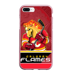 Чехол для iPhone 7Plus/8 Plus матовый Calgary Flames