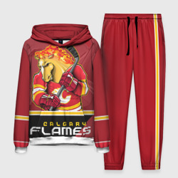 Мужской костюм с толстовкой 3D Calgary Flames