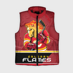 Женский жилет утепленный 3D Calgary Flames