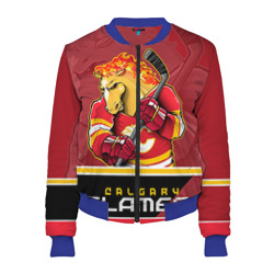 Женский бомбер 3D Calgary Flames