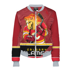 Женский бомбер 3D Calgary Flames