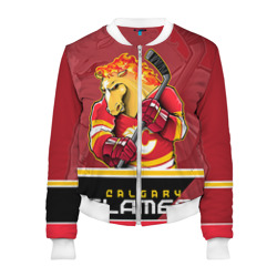 Женский бомбер 3D Calgary Flames