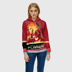 Женская толстовка 3D Calgary Flames - фото 2