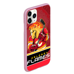 Чехол для iPhone 11 Pro Max матовый Calgary Flames - фото 2