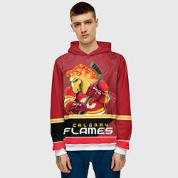 Мужская толстовка 3D Calgary Flames - фото 2