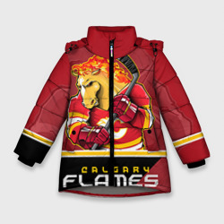 Зимняя куртка для девочек 3D Calgary Flames