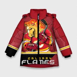 Зимняя куртка для девочек 3D Calgary Flames