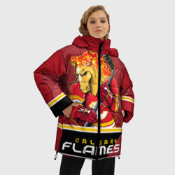 Женская зимняя куртка Oversize Calgary Flames - фото 2