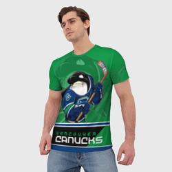 Мужская футболка 3D Vancouver Canucks - фото 2